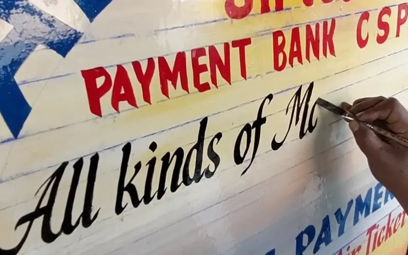 Hand Writing Sign Board